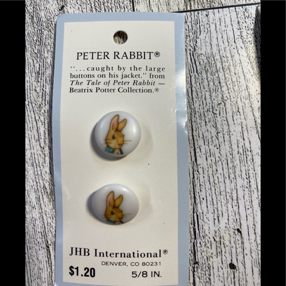 Other | Vintage Peter Rabbit Buttons | Poshmark